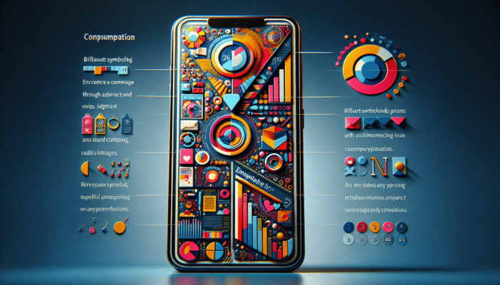 A smartphone showcasing a vibrant email with engaging visuals and copy, designed to enhance engagement and conversions.