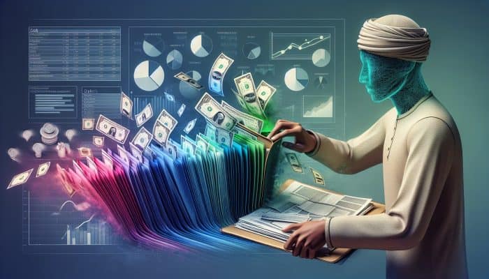 Can Debt Consolidation Boost Your Credit Fast: UK Guide | DCL Can Debt Consolidation Boost Your Credit Fast: A person organising colorful bills into a single folder, with a chart showing savings, symbolizing debt consolidation.