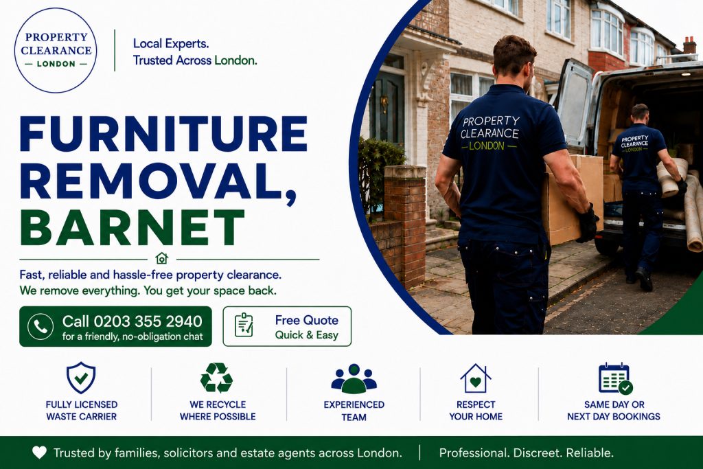 Furniture Removal Services in Barnet: Expert Tips