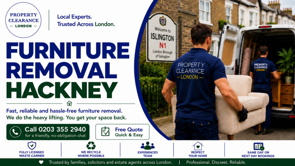 Furniture Removal Services in Hackney: Your Easy Solution